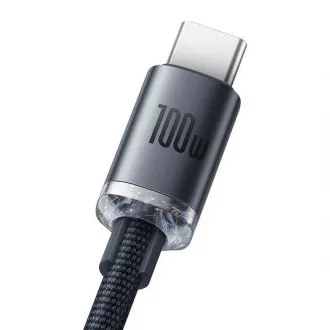 Baseus Crystal Shine Serie USB-A/USB-C 100W 1, 2m Lade-/Datenkabel, schwarz