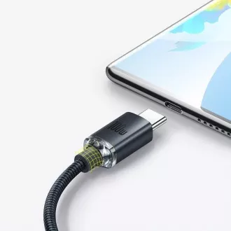 Baseus Crystal Shine Serie USB-A/USB-C 100W 1, 2m Lade-/Datenkabel, schwarz