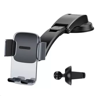 Baseus Easy Control Clamp Autohalterung mit Arm SET schwarz