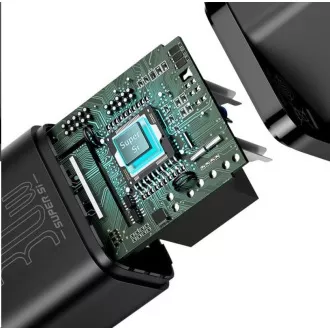 Baseus Super Si Schnellladeadapter IC 30W schwarz Baseus Super Si Schnellladeadapter IC 30W schwarz