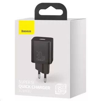 Baseus Super Si Schnellladeadapter IC 30W schwarz Baseus Super Si Schnellladeadapter IC 30W schwarz