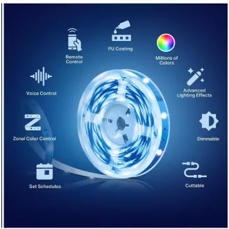 TP-Link Tapo L920-5 intelligente WiFi-LED-Leiste (Farbe, 2, 4GHz, 5m)
