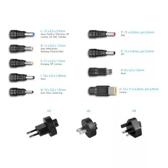 AVACOM QuickTIP 45W - Universaladapter für Laptops 9 Anschlüsse AVACOM QuickTIP 45W - Universaladapter für Laptops 9 Anschlüsse