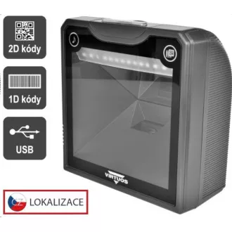 Virtuos 2D-Leser HT-865A, stationär, USB, schwarz Virtuos 2D-Leser HT-865A, stationär, USB, schwarz