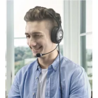 ACER Over-the-Ear Headset (OV-T690) -20Hz-20kHz, 94dB/mW, 2,4m Kabel, Schwarz-Grau