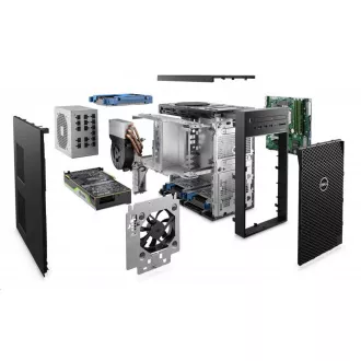 DELL PC Precision 3650/Xeon W-1370/16GB/512GB SSD   1TB/Integriert/TPM/DVD RW/No Wifi/Kb/Maus/460W/vPro/3Y ProSpt