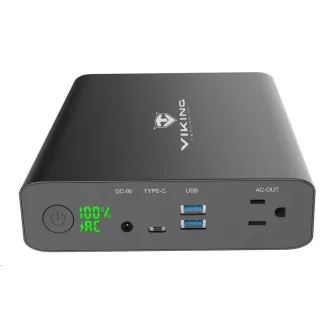 Viking Powerbank NF130W mit 220 V Ausgang, 64000 mAh, schwarz