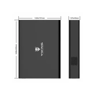Viking Powerbank NF130W mit 220 V Ausgang, 64000 mAh, schwarz