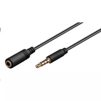PREMIUMCORD Kabel Klinke 3, 5mm 4 pin M/F 1m für Apple iPhone, iPad, iPod PREMIUMCORD Kabel Klinke 3, 5mm 4 pin M/F 1m für Apple iPhone, iPad, iPod