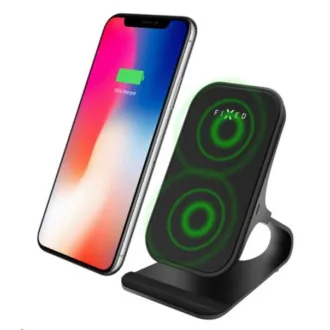 Fester Ständer mit kabelloser Schnellladung 15 W, schwarz