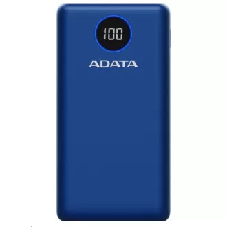 ADATA PowerBank P20000QCD - externe Batterie für Handy/Tablet 20000mAh, 2, 1A, blau (74Wh) ADATA PowerBank P20000QCD - externe Batterie für Handy/Tablet 20000mAh, 2, 1A, blau (74Wh)