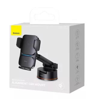 Baseus Wisdom Auto Alignment Halterung mit drahtloser Aufladung 15W, Schwarz Baseus Wisdom Auto Alignment Halterung mit drahtloser Aufladung 15W, Schwarz
