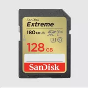 SanDisk SDXC-Karte 128GB Extreme (180 MB/s Klasse 10, UHS-I U3 V30)