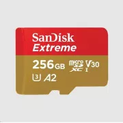 SanDisk micro SDXC Karte 256GB Extreme (190 MB/s Klasse 10, UHS-I U3 V30)   Adapter