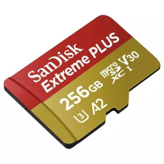 SanDisk micro SDXC Karte 256GB Extreme PLUS (200 MB/s Klasse 10, UHS-I U3 V30)   Adapter