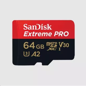 SanDisk micro SDXC Karte 64GB Extreme PRO (200 MB/s Klasse 10, UHS-I U3 V30)   Adapter