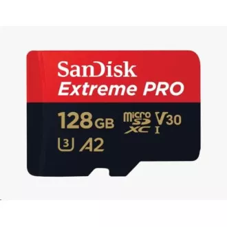 SanDisk micro SDXC Karte 128GB Extreme PRO (200 MB/s Klasse 10, UHS-I U3 V30)   Adapter