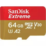 SanDisk micro SDXC Karte 64GB Extreme Action Cams und Drohnen (170 MB/s Klasse 10, UHS-I U3 V30)   Adapter
