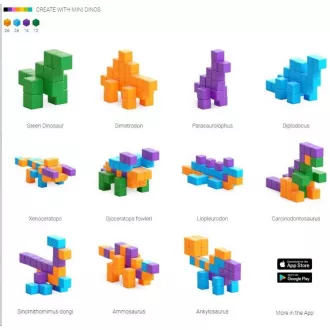 Magnetischer Bausatz PIXIO Mini Dinos Magnetischer Bausatz PIXIO Mini Dinos