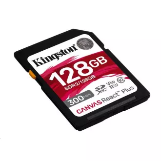 Kingston 128GB Canvas React Plus SDXC UHS-II 300R/260W U3 V90 für Full HD/4K/8K