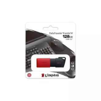 Kingston Flash Drive 128GB USB3.2 Gen 1 DataTraveler Exodia M (Schwarz Rot) Kingston Flash Drive 128GB USB3.2 Gen 1 DataTraveler Exodia M (Schwarz Rot)
