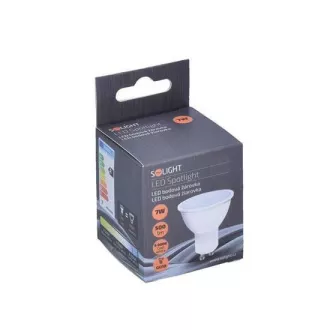 Solight LED-Lampe, Spot, 7W, GU10, 6000K, 595lm, weiß