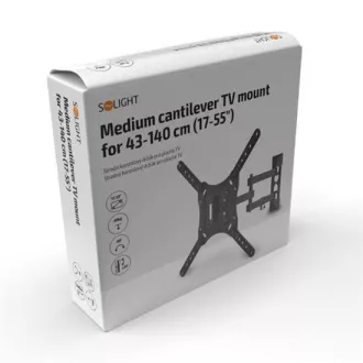 Solight Medium-Halterung für Flat-TV, 43cm - 140cm (17'' - 55'') Solight Medium-Halterung für Flat-TV, 43cm - 140cm (17'' - 55'')