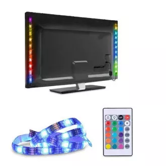 Solight LED RGB Streifen für TV, 2x 50cm, USB, Schalter, Fernbedienung Solight LED RGB Streifen für TV, 2x 50cm, USB, Schalter, Fernbedienung