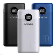 ADATA PowerBank AP10000 - externer Akku für Handy/Tablet 10000mAh, schwarz (37Wh) USB-C