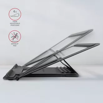 AXAGON STND-L, Metallständer für Laptops 10"-17,3", 4fach höhenverstellbar, grau