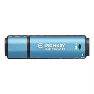 Kingston Flash Disk IronKey 32GB Vault Privacy 50 AES-256 verschlüsselt, FIPS 197 Kingston Flash Disk IronKey 32GB Vault Privacy 50 AES-256 verschlüsselt, FIPS 197