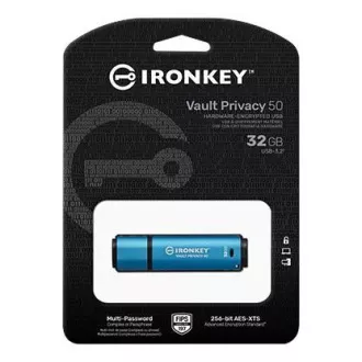 Kingston Flash Disk IronKey 32GB Vault Privacy 50 AES-256 verschlüsselt, FIPS 197 Kingston Flash Disk IronKey 32GB Vault Privacy 50 AES-256 verschlüsselt, FIPS 197