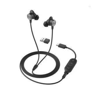 Logitech Zone Wired Earbuds Teams, graphit Logitech Zone Wired Earbuds Teams, graphit