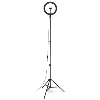 CONNECT IT Selfie12Ring kreisförmige 12" LED-Leuchte Stativ 2, 1 m CONNECT IT Selfie12Ring kreisförmige 12" LED-Leuchte Stativ 2, 1 m