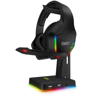 CONNECT IT NEO Stand-It RGB Kopfhörerständer   USB-Hub, schwarz