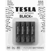 TESLA BATTERIEN AAA SCHWARZ  (LR03 / BLISTERFOLIE 4 STK)