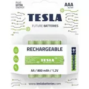 TESLA BATTERIEN AAA GRÜN  WIEDERAUFLADBAR (HR03 / BLISTERFOLIE 4 STK)