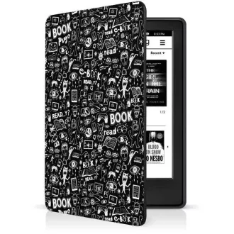 CONNECT IT Hülle für Amazon Kindle 2021 (11. Generation), DOODLE schwarz
