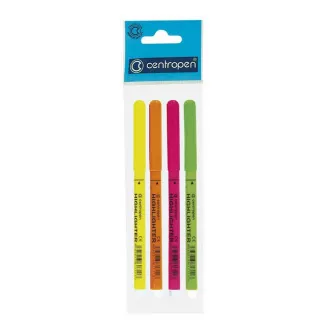Textmarker Centropen 2532/4 4 Farben zylindrische Spitze 1,8 mm