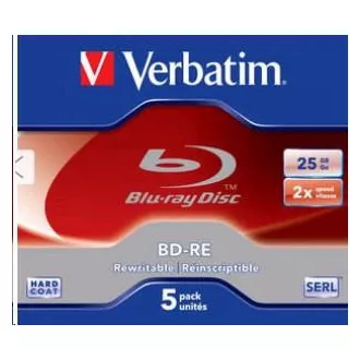 VERBATIM BD-RE (5er-Pack) Blu-Ray / Jewel / 2x / 25GB VERBATIM BD-RE (5er-Pack) Blu-Ray / Jewel / 2x / 25GB