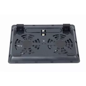 GEMBIRD Laptop-Ständer NBS-2F15-05, für Laptops bis zu 15, 6", LED, schwarz