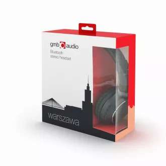 GEMBIRD Kopfhörer mit Mikrofon Warszawa, Bluetooth, schwarz