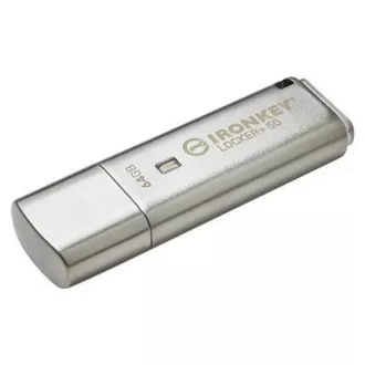 Kingston 64GB IKLP50 IronKey Locker  50 AES USB, mit 256bit Verschlüsselung