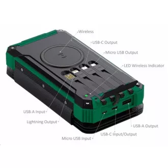 Viking Solar-Powerbank für den Außenbereich EP16W 16000 mAh, kabelloses Laden Viking Solar-Powerbank für den Außenbereich EP16W 16000 mAh, kabelloses Laden