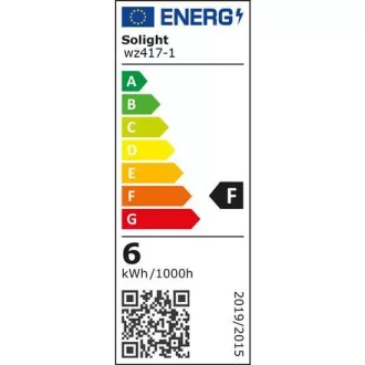 Solight LED-Glühbirne, Miniglobe, 6W, E14, 4000K, 510lm, weiß