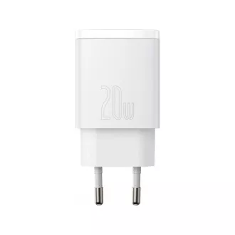 Baseus Compact USB-A   Typ-C Schnellladeadapter 20W EU, Weiß