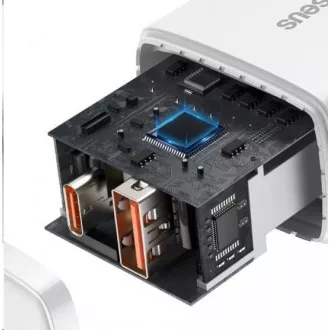 Baseus Compact USB-A   Typ-C Schnellladeadapter 20W EU, Weiß
