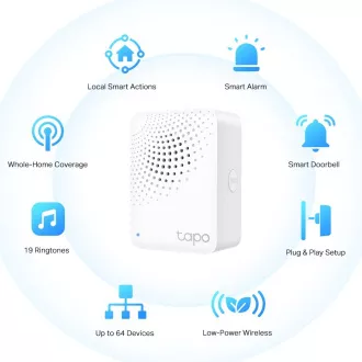 TP-Link Tapo H100 WiFi Smart IoT Hub Tapo mit Rufton (2, 4GHz, Matter zertifiziert)