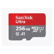 SanDisk MicroSDXC-Karte 256GB Ultra (150 MB/s, A1 Klasse 10 UHS-I)   Adapter