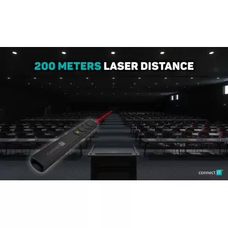 CONNECT IT Laserpointer wiederaufladbar, schwarz